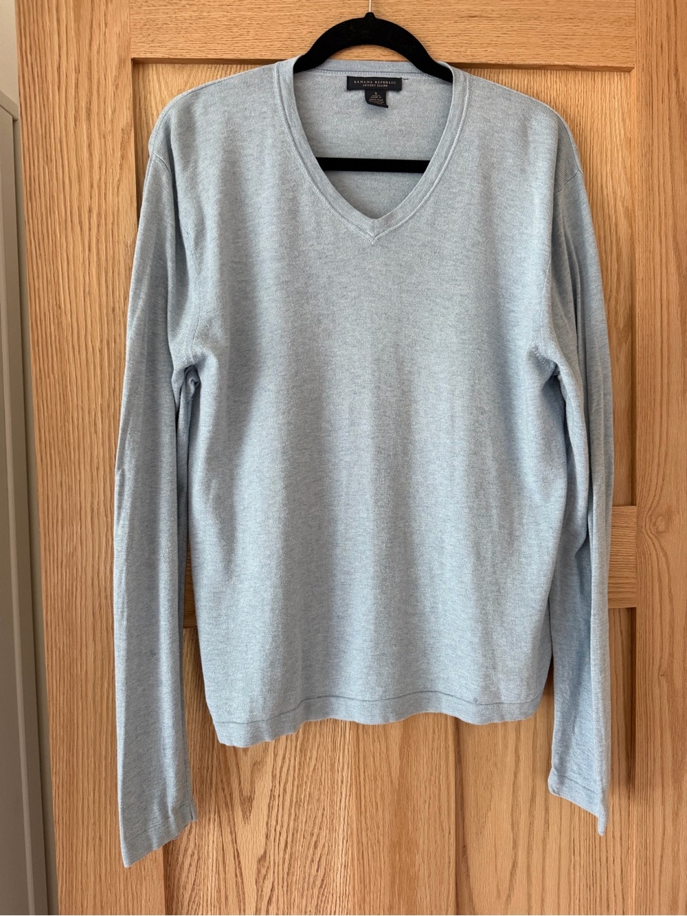 Banana Republic Pale Blue V-Neck Sweater
